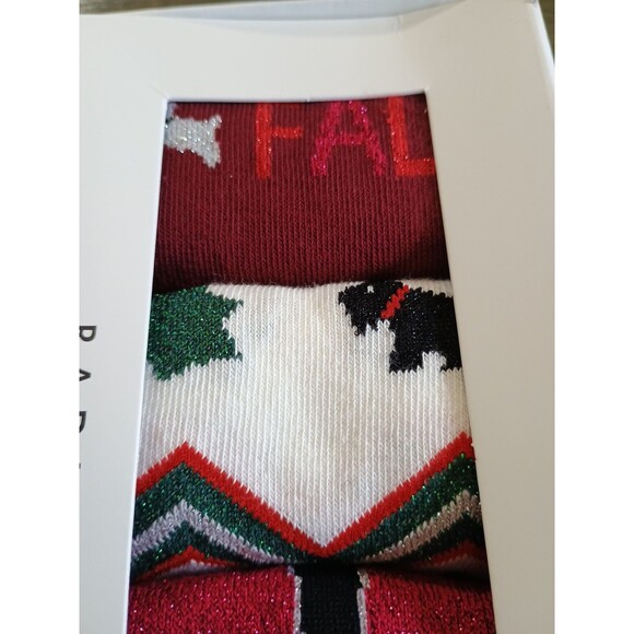 Radley London Dark Red It's Christmas Sick Set Of 3 New Scottish Terrier - Picture 4 of 6